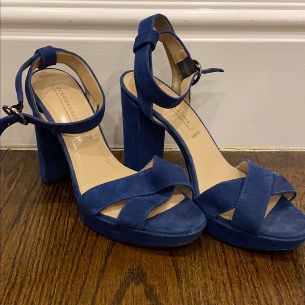 Blue BCBGMAXAZRIA heels